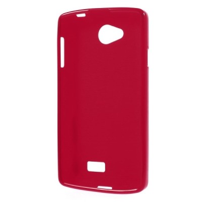 LG F60 (D390) kieto silikono TPU raudonas dėklas - nugarėlė / Priedai.lt