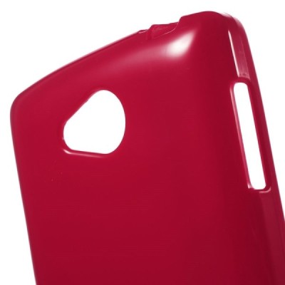 LG F60 (D390) kieto silikono TPU raudonas dėklas - nugarėlė / Priedai.lt