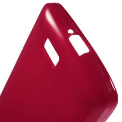 LG F60 (D390) kieto silikono TPU raudonas dėklas - nugarėlė / Priedai.lt