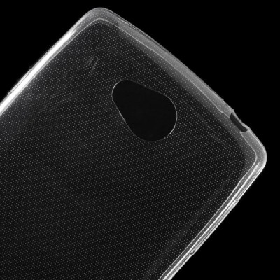 LG F60 (D390) dzidrs (caurspīdīgs) cieta silikona TPU pasaulē planākais apvalks / Vacins.lv