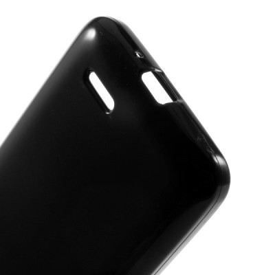 LG L65 cieta silikona (TPU) melns apvalks / vacins.lv