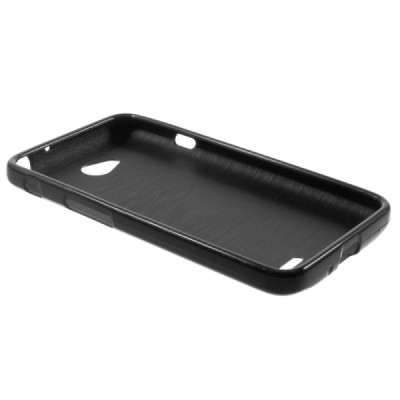 LG L65 cieta silikona (TPU) melns apvalks / vacins.lv