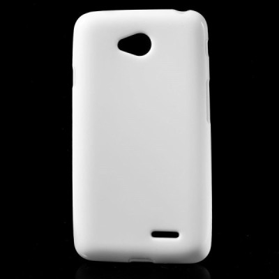 LG L65 kieto silikono TPU baltas dėklas - nugarėlė / Priedai.lt