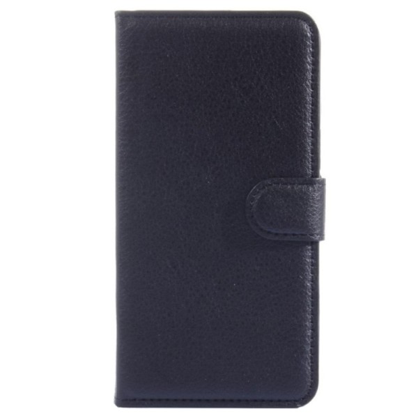 „Litchi“ atvēramais maciņš - melns (Galaxy Grand Prime)