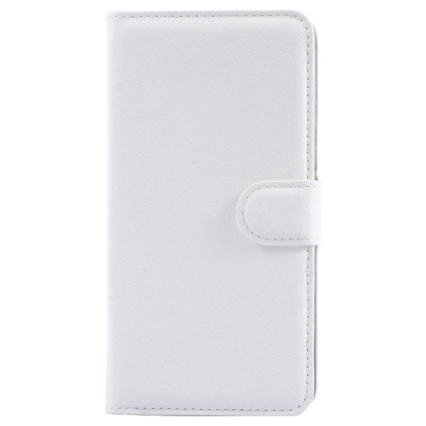 „Litchi“ atverčiamas dėklas - baltas (Galaxy Grand Prime)