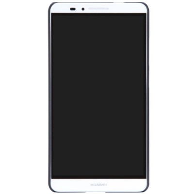 Huawei Ascend Mate 7 Nillkin Frosted Shield juodas plastikinis dėklas + apsauginė ekrano plėvelė / Priedai.lt