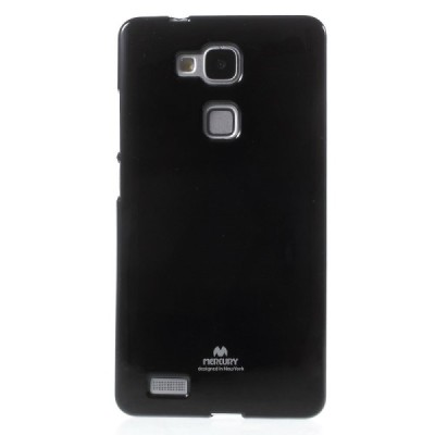 Huawei Ascend Mate 7 Mercury melns cieta silikona (TPU) apvalks / vacins.lv