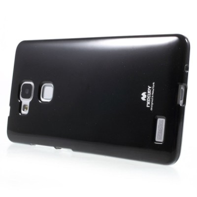 Huawei Ascend Mate 7 Mercury melns cieta silikona (TPU) apvalks / vacins.lv