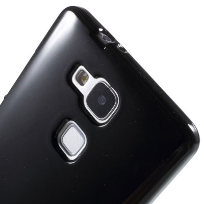 Huawei Ascend Mate 7 Mercury melns cieta silikona (TPU) apvalks / vacins.lv