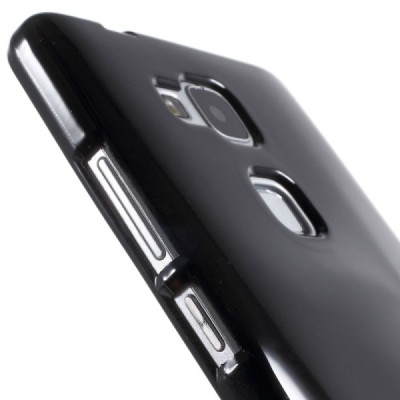Huawei Ascend Mate 7 Mercury melns cieta silikona (TPU) apvalks / vacins.lv