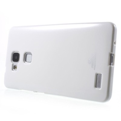 Huawei Ascend Mate 7 Mercury balts cieta silikona (TPU) apvalks / vacins.lv