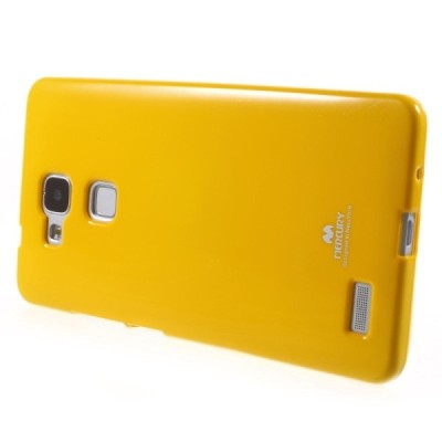 Huawei Ascend Mate 7 Mercury dzeltens cieta silikona (TPU) apvalks / vacins.lv