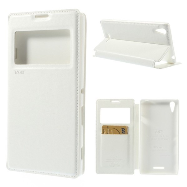 „Roar“ Noble atvēramais maciņš - balts (Xperia T3)
