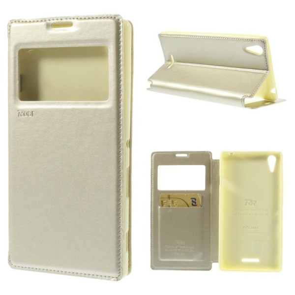 „Roar“ Noble atvēramais maciņš - zelta (Xperia T3)