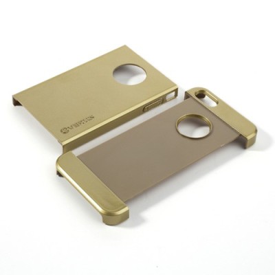 Auksinis „Verus“ dviejų dalių plastikinis Apple iPhone SE (5, 5s) dėklas / Priedai.lt