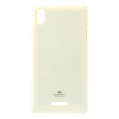 Sony Xperia T3 baltas Mercury kieto silikono (TPU) dėklas / Priedai.lt
