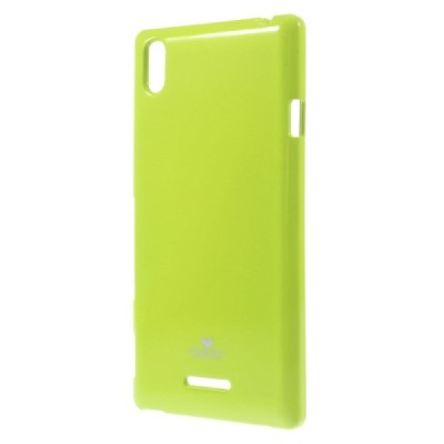 Sony Xperia T3 Mercury zaļš cieta silikona (TPU) apvalks / Vacins.lv