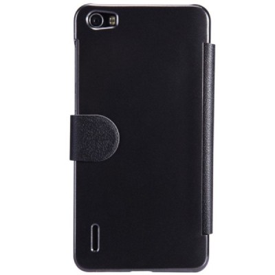 Huawei Honor 6 juodas odinis atverčiamas Nillkin Fresh dėklas / Priedai.lt