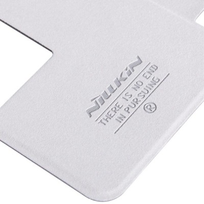 Huawei Honor 6 baltas odinis atverčiamas Nillkin Fresh dėklas / Priedai.lt