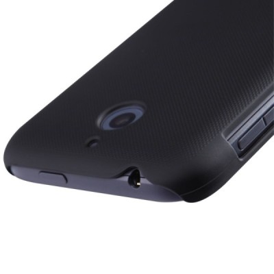 HTC Desire 510 Nillkin Frosted Shield melns plastmasas apvalks + ekrāna aizsargplēve / Vacins.lv