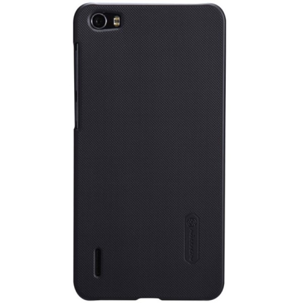 „Nillkin“ Frosted Shield dėklas - juodas + apsauginė ekrano plėvelė (Honor 6)