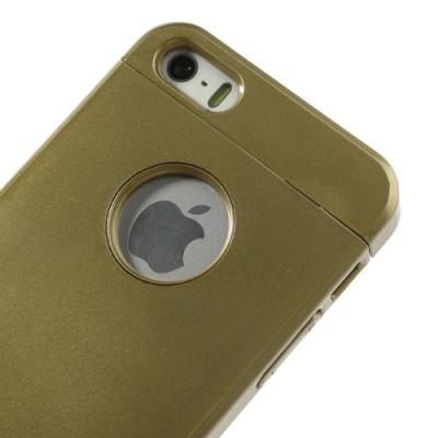 Auksinis „Verus“ dviejų dalių plastikinis Apple iPhone SE (5, 5s) dėklas / Priedai.lt