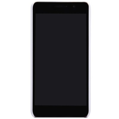 Huawei Honor 6 Nillkin Frosted Shield baltas plastikinis dėklas + apsauginė ekrano plėvelė / Priedai.lt