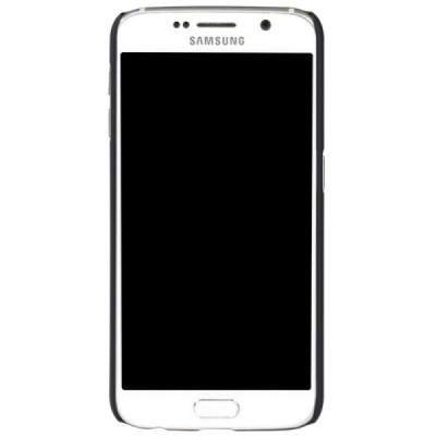 Samsung Galaxy S6 (G920) Nillkin Frosted Shield melns plastmasas apvalks + ekrāna aizsargplēve / Vacins.lv