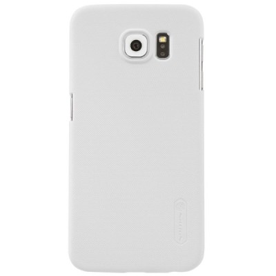 Samsung Galaxy S6 (G920) Nillkin Frosted Shield balts plastmasas apvalks + ekrāna aizsargplēve / Vacins.lv