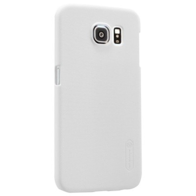 Samsung Galaxy S6 (G920) Nillkin Frosted Shield balts plastmasas apvalks + ekrāna aizsargplēve / Vacins.lv