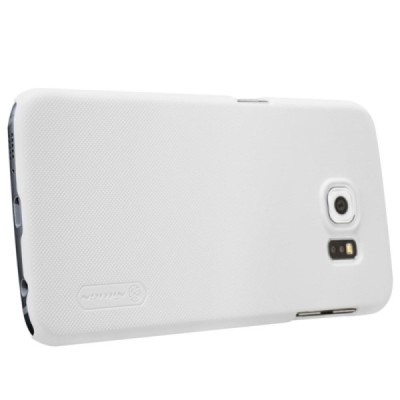 Samsung Galaxy S6 (G920) Nillkin Frosted Shield balts plastmasas apvalks + ekrāna aizsargplēve / Vacins.lv