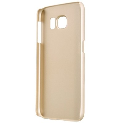 Samsung Galaxy S6 (G920) Nillkin Frosted Shield auksinis plastikinis dėklas + apsauginė ekrano plėvelė / Priedai.lt