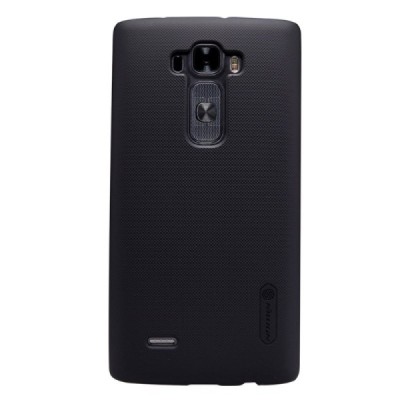 LG G Flex 2 (H955) Nillkin Frosted Shield juodas plastikinis dėklas + apsauginė ekrano plėvelė / Priedai.lt