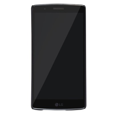 LG G Flex 2 (H955) Nillkin Frosted Shield juodas plastikinis dėklas + apsauginė ekrano plėvelė / Priedai.lt