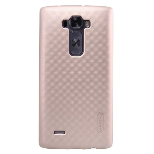 „Nillkin“ Frosted Shield dėklas - auksinis + apsauginė ekrano plėvelė (G Flex 2)