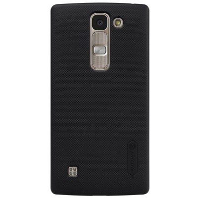 LG Spirit Nillkin Frosted Shield melns plastmasas apvalks + ekrāna aizsargplēve / Vacins.lv