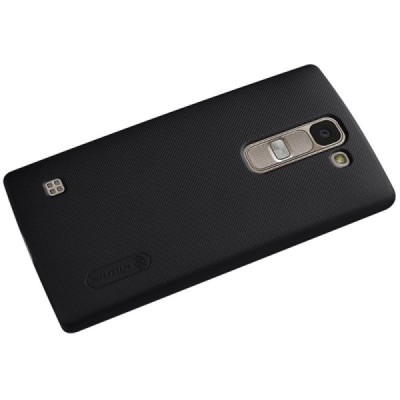 LG Spirit Nillkin Frosted Shield melns plastmasas apvalks + ekrāna aizsargplēve / Vacins.lv