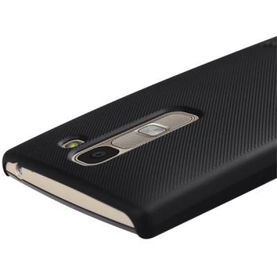 LG Spirit Nillkin Frosted Shield melns plastmasas apvalks + ekrāna aizsargplēve / Vacins.lv