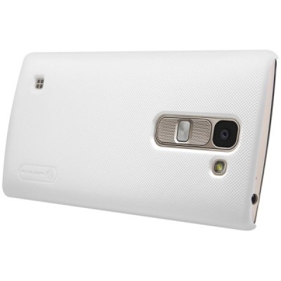 LG Spirit Nillkin Frosted Shield balts plastmasas apvalks + ekrāna aizsargplēve / Vacins.lv