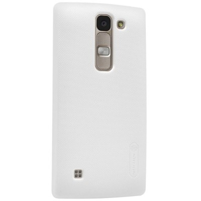 LG Spirit Nillkin Frosted Shield balts plastmasas apvalks + ekrāna aizsargplēve / Vacins.lv