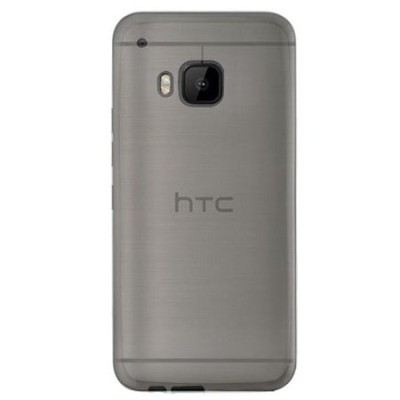 HTC One M9 dzidrs (caurspīdīgs) cieta silikona TPU pasaulē planākais pelēks apvalks / Vacins.lv