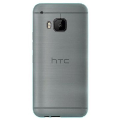 HTC One M9 skaidrus (permatomas) kieto silikono TPU ploniausias pasaulyje žalias dėklas / Priedai.lt