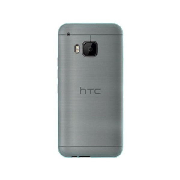 Planākais TPU dzidrs apvalks - gaiši zils (One M9)