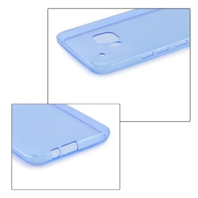 HTC One M9 dzidrs (caurspīdīgs) cieta silikona TPU pasaulē planākais zils apvalks / Vacins.lv