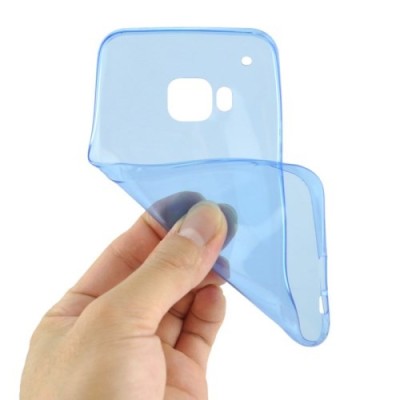 HTC One M9 dzidrs (caurspīdīgs) cieta silikona TPU pasaulē planākais zils apvalks / Vacins.lv