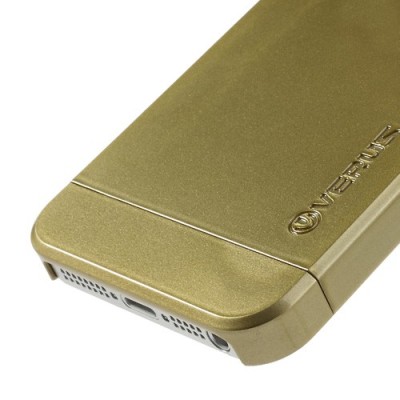 Auksinis „Verus“ dviejų dalių plastikinis Apple iPhone SE (5, 5s) dėklas / Priedai.lt