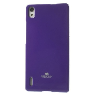 Huawei Ascend P7 Mercury violeta cieta silikona (TPU) apvalks / vacins.lv