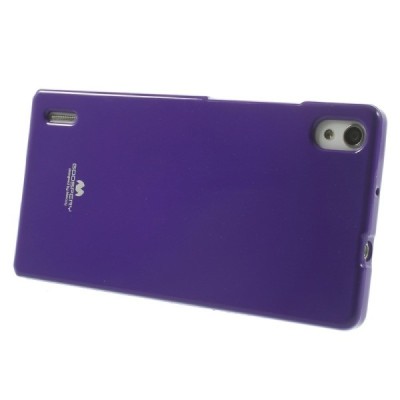Huawei Ascend P7 Mercury violeta cieta silikona (TPU) apvalks / vacins.lv