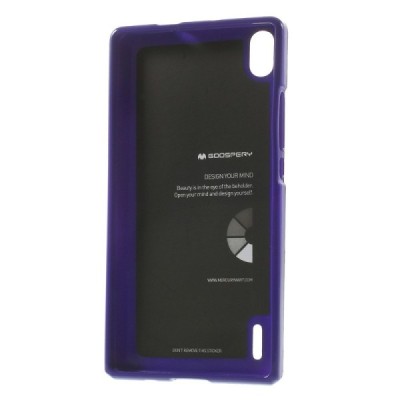 Huawei Ascend P7 Mercury violeta cieta silikona (TPU) apvalks / vacins.lv