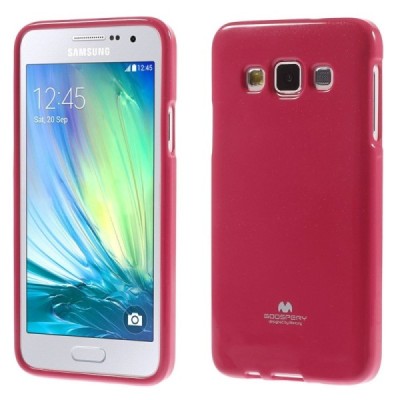 Samsung Galaxy A3 tamsiai rožinis Mercury kieto silikono (TPU) dėklas / Priedai.lt